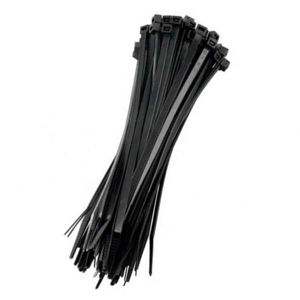 Precinto Plastico Nylon 3,6mmx15cm Color Negro x 100 unidades