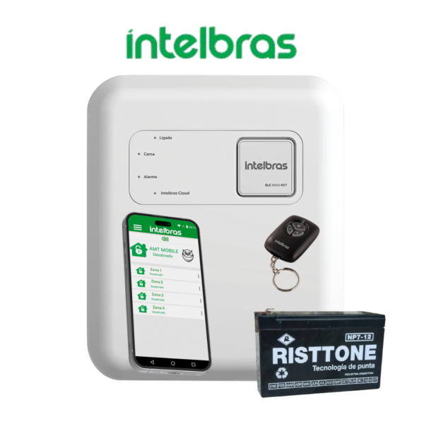 Kit Energizador Elc6012 NET Intelbras Wifi + Bateria