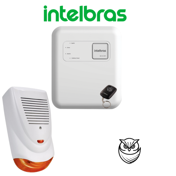 Kit Energizador Elc6012 Intelbras + sirena grande exterior