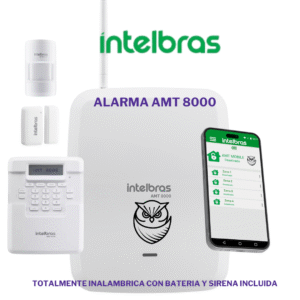 Kit Alarma Intelbras Amt8000 totalmente Inalambrica Monitoreo App 608